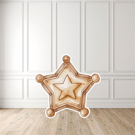 Sheriff Badge Cut Out