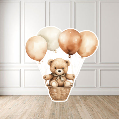 Bear in Balloons Cut Out