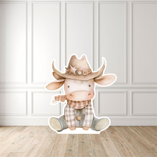 Cowboy Cow Cut Out