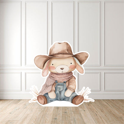 Cowboy Rabbit Cut Out