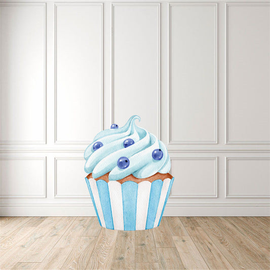 Blue Cupcake Cut Out