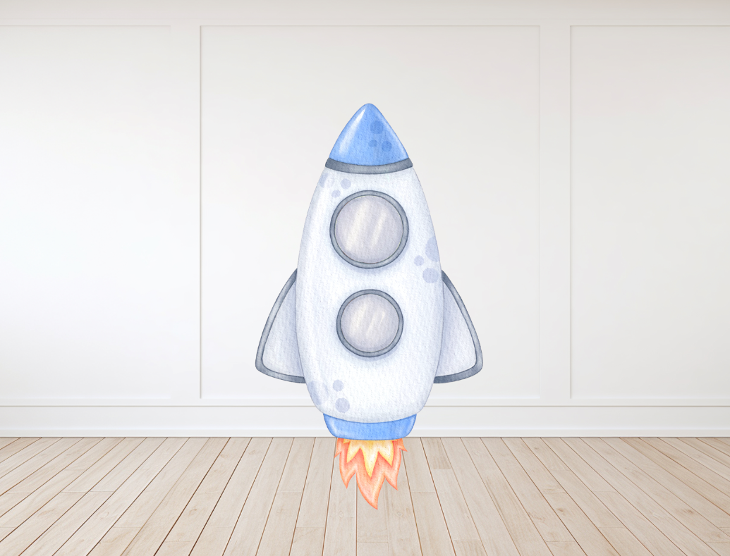 Blue Rocket Cut Out