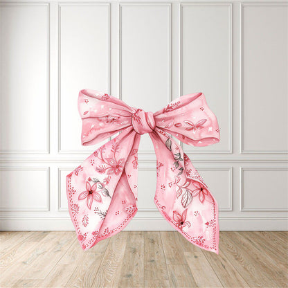 Pink Cow Girl Bow Cut Out