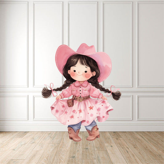 Pink Cow Girl 2 Cut Out