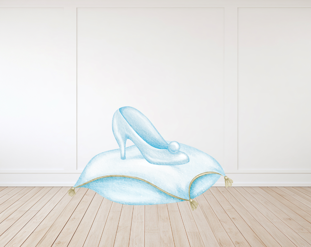 Glass Slipper on Pillow Cut Out