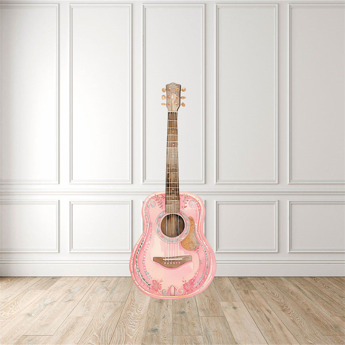 Pink Guitar Cut Out