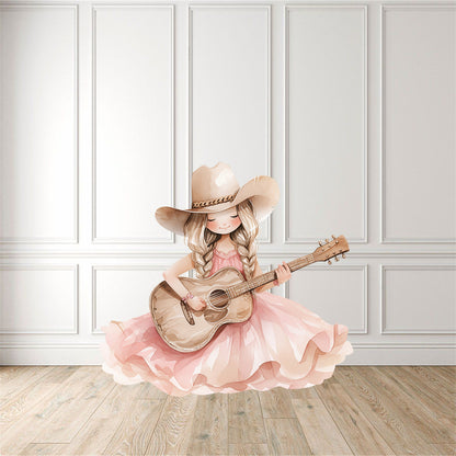 Pink Cow Girl 10 Cut Out