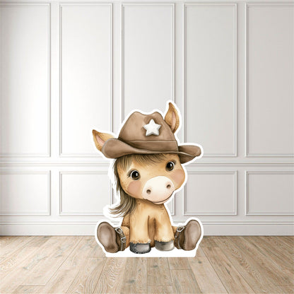 Cute Cowboy Horse Cut Out