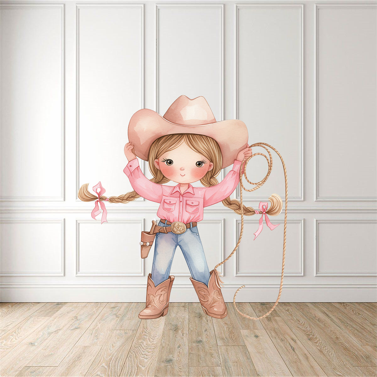 Lasso Cow Girl 2 Cut Out