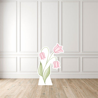 Pink Flowers Cut Out