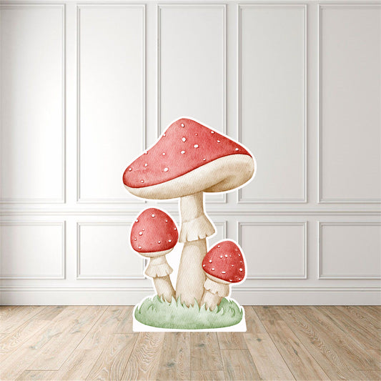 Red Mushrooms Cut Out